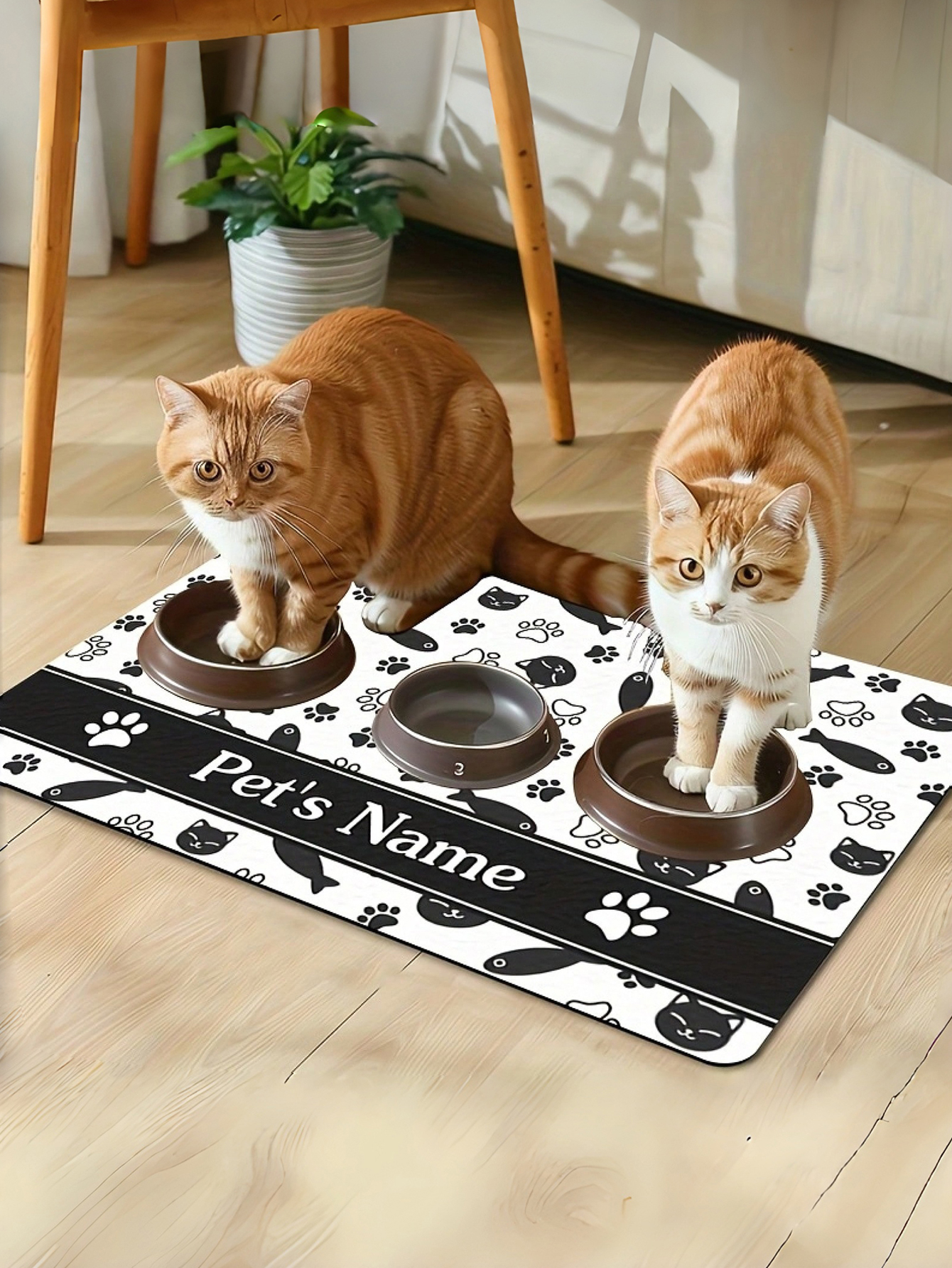 Personalized Pet Name Feeding Mat